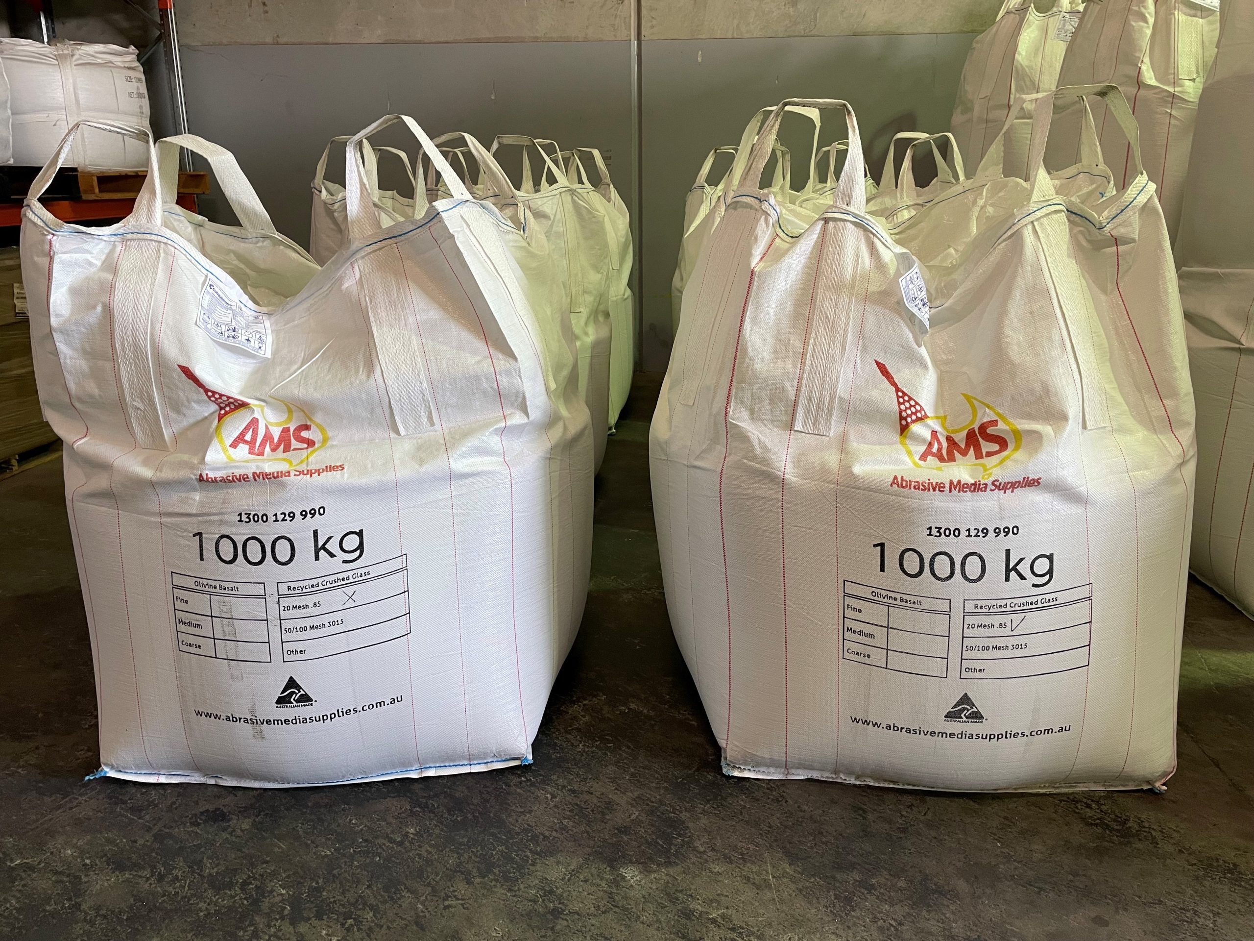 Crushed Glass for abrasive blasting