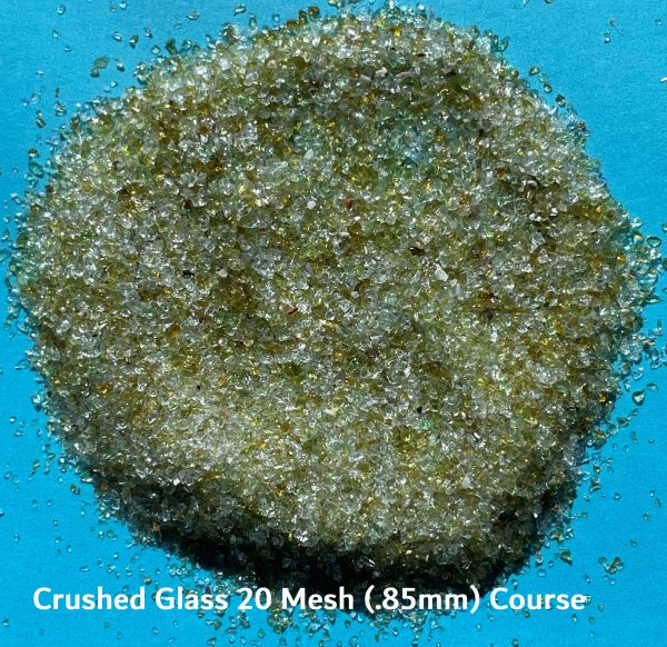 Crushed Recycled Glass 20 Mesh Course